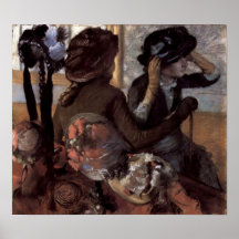 Millineren av Edgar Degas Print