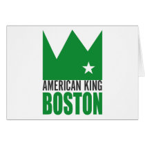 MIMAREhälsningkort - amerikankung av Boston kort