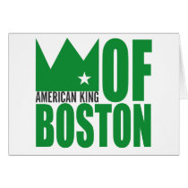 MIMAREhälsningkort - amerikankung av Boston kort