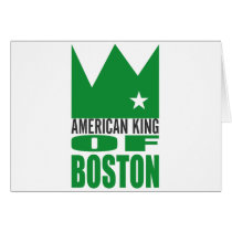 MIMAREhälsningkort - amerikankung av Boston kort