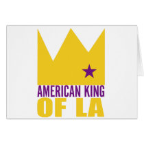 MIMAREhälsningkort - amerikankung av L.A. kort