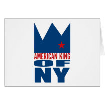 MIMAREhälsningkort - amerikankung av NY kort
