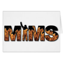 MIMAREhälsningkort - logotyp - svart kort