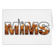 MIMAREhälsningkort - logotyp - vit kort