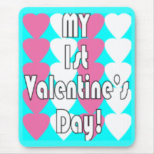 Min 1st valentin dag Mousepad Musmatta