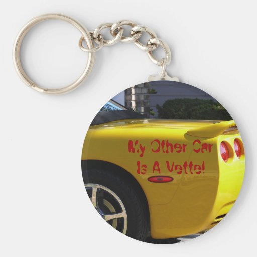 Min annan bil är en Vette! Nyckelringar