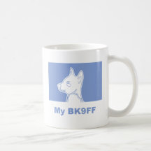 Min BK9FF-hundSilhouette Kaffe Kopp