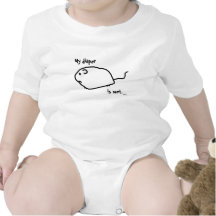 Min blöja är våt t-shirts