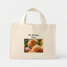 Min blomma för Dahlia för underbar väntote bags or