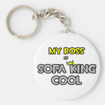 Min chef är soffakungcoolan nyckelringar