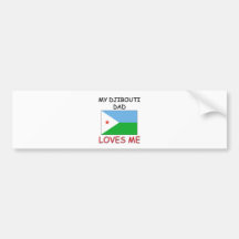 Min DJIBOUTI PAPPA älskar mig Bildekal