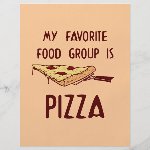 Min favorit- matgrupp är Pizza Full Färg Flygblad