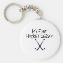 Min första fotbollsäsong (hockeypinnar) nyckel ring