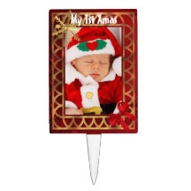 Min första julafton cake topper