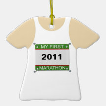 Min första maraton - anpassade jul dekorationer