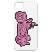 Min första rosa motorcykel iPhone 5 cover