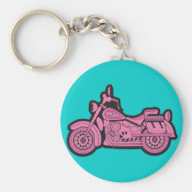 Min första rosa motorcykel nyckel ring
