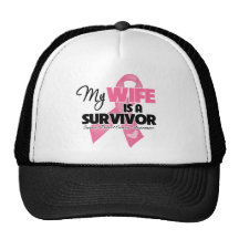Min fru är en överlevande - bröstcancer trucker keps