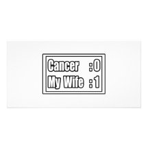 Min frutaktcancer (funktionskortet) hälsningskort med foto