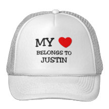 Min hjärta hör hemma till Justin Trucker Kepsar