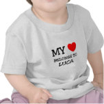 Min hjärta hör hemma till Luca Tshirts