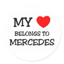 Min hjärta hör hemma till MERCEDES klistermärken