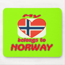Min hjärta hör hemma till norgen musmatta