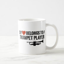Min hjärtatrumpetspelare mugg