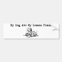 Min hund åt min kurs planerar bildekaler