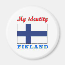 Min identitet Finland Magnet För Kylskåp