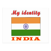 Min identitet Indien Vykort