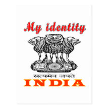 Min identitet Indien Vykort