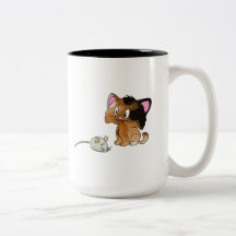 Min katt älskar möss kaffe kopp