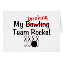Min lagstenar för bowling (dricka) kort