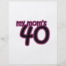 Min mamma 40 personliga flygblad