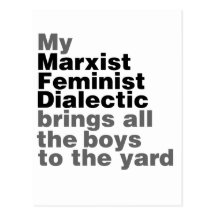 Min marxistiska feministiska dialektik kommer med  vykort