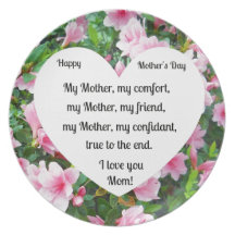Min mor, min friend. dinner plate