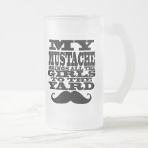 Min mustasch kommer med alla flickor kaffe mugg