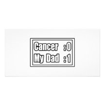 Min pappataktcancer (funktionskortet) hälsningskort med foto