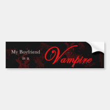 Min pojkvän är en vampyr bildekaler