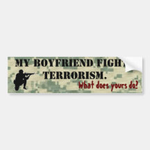 Min pojkvän slåss terrorism bildekaler