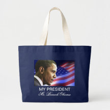 Min presidentHerr Barack Obama (patriotiska) toto Tote Bag