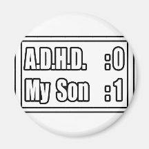 Min sons stryk A.D.H.D. (funktionskortet) Magneter