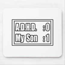 Min sons stryk A.D.H.D. (funktionskortet) Mus Matta