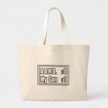 Min sons stryk A.D.H.D. (funktionskortet) Tote Bag