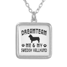 Min svenska Vallhund hund Skräddarsydda Halsband