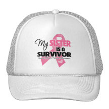 Min syster är en överlevande - bröstcancer keps