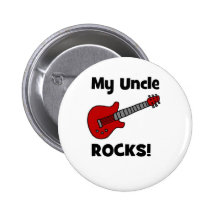 Min Uncle Vagga! med gitarren Knapp Med Nål