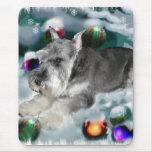 Miniature Schnauzer Christmas Gifts Mousepads