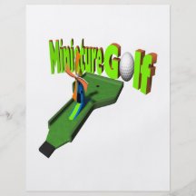 MiniatyrGolf Flygblad